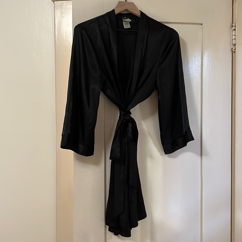 In Bloom silk bathrobe